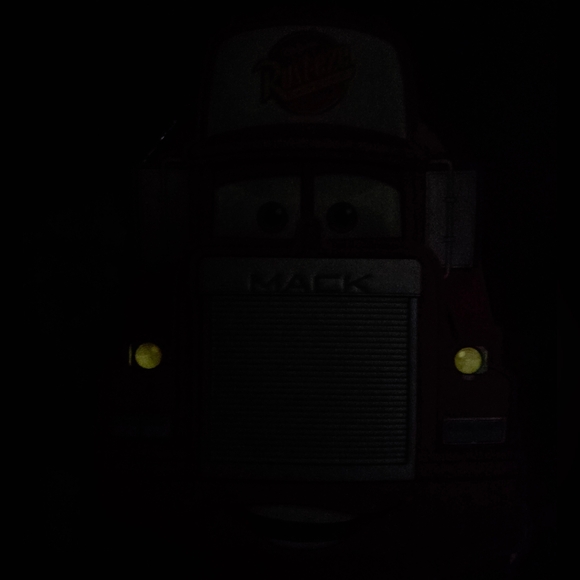 New! Loungefly Disney Pixar Cars Mack Cosplay Glow in the Dark Mini Backpack